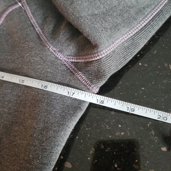 Athleta Full Zip Fleece Lined Gray Hoodie - Picture 12 of 13